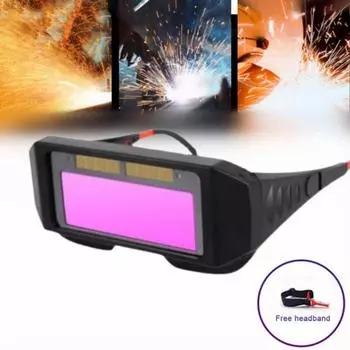 Большие сварочные очки Защита глаз Очки для пайки Легкие сварочные защитные очки Сварщик Black