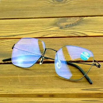 Большие тонкие очки Clara Vida с защитой от синего излучения для компьютерных глаз белый