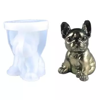 Большие украшения для собак, свечи, силиконовые формы, украшения из эпоксидной смолы, изготовление мыла, расплавленная смола, глина, украшения для дома