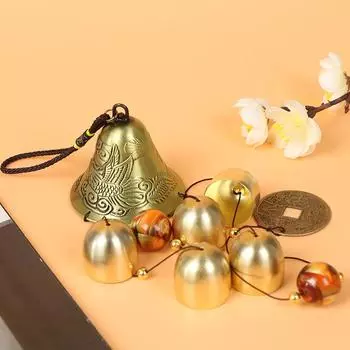 Большие уличные счастливые колокольчики для удачи, подвесное украшение для домашнего сада onesize