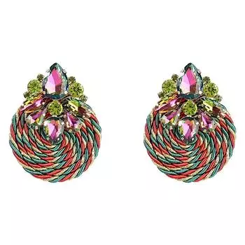 Большие висячие серьги в этническом стиле, роскошный преувеличенный кулон для невесты, ювелирное украшение в подарок Style 3