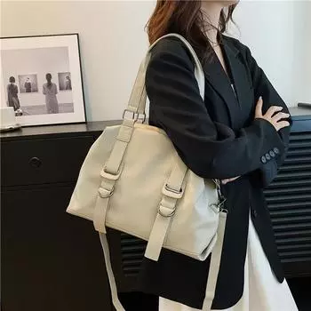 Большие вместительные кожаные сумки через плечо для женщин Женские сумки люксовый бренд модный дизайнер