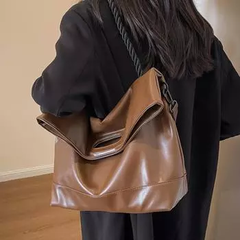 Большие вместительные женские сумки-тоуты, новые повседневные сумки через плечо, универсальные сумки из мягкой кожи на плечо и подмышку, женские сумки для поездок на работу