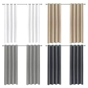 Большие водонепроницаемые шторы для патио, солнцезащитные шторы для сада, теплоизоляционные плотные шторы, занавески для беседки, перголы W132xH213CM белый