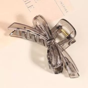 Большие заколки для волос с бантом из ленты для женщин, акриловые банты, заколки в виде акулы, корейские простые темпераментные заколки для волос для девочек, аксессуары для волос