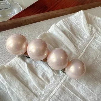 Большие заколки для волос с искусственным жемчугом для женщин, девочек, для укладки волос, шпильки, боковые зажимы для волос, заколки-бабочки, модные аксессуары для волос