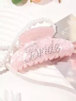 Большие заколки-краб для женщин, заколки для волос из ацетата со стразами для густых тонких волос, подарки подружкам невесты, на свадьбу и День святого Валентина