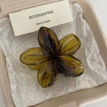 Большие заколки-крабы для волос с цветочным узором, зажимы для волос, женские, для девочек, держатель для хвостика, большие заколки-бабочки для волос, шпильки, аксессуары для волос, мода