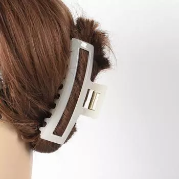 Большие заколки-крабы для волос Женские заколки-крабы Желейные Геометрические Полые Держатели для хвостика Зажимы для волос Аксессуары для волос Элегантные