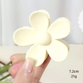 Большие заколки-крабы с цветком для женщин, модные заколки-крабы для волос для девочек, матовые шпильки, милые головные уборы, заколки, аксессуары для волос