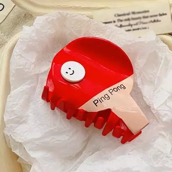 Большие зажимы для волос, ковбойские шляпы, сапоги, большие зажимы для волос для женщин, ракетка для пинг-понга, нескользящие зажимы для волос для густых тонких волос