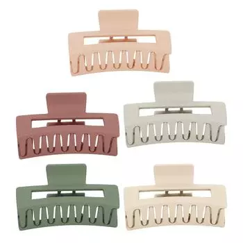 Большие зажимы для волос с когтями, нескользящие, с сильной фиксацией, зажимы-бананы из смолы, зажимы для волос с когтями для густых волос Pink