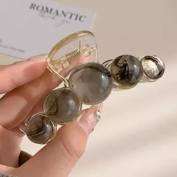 Большие жемчужины акриловые заколки-краб для волос корейские элегантные планетарные милые шпильки для макияжа укладки волос заколки для женщин аксессуары для волос