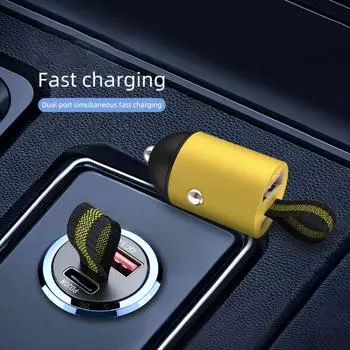 Большинство моделей автомобилей Супербыстрая зарядка Двойной порт зарядное устройство Адаптер для зарядного устройства Мини USB Автомобильное зарядное устройство Авто Style 2