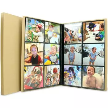 Большое черное крепление для кармана Craft. Вмещает 168 фотографий, альбомов, фотографий, 12 карманов на разворот. коричневый