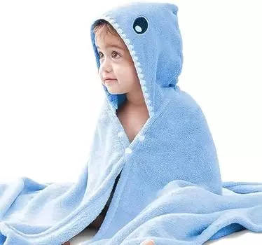 Большое детское полотенце с капюшоном с милым рисунком животных, ультрамягкое толстое хлопковое банное полотенце с капюшоном для малышей и новорожденных