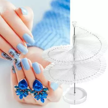 Большое количество лаков для ногтей, многоразовая отличная подставка для демонстрации прозрачного геля естественный