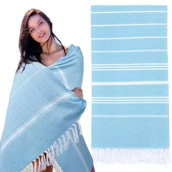 большое пляжное полотенце синего цвета, легкое полотенце для бассейна 180x90 см, супер впитывающее, предотвращающее попадание песка, полотенце для бассейна, пляжное полотенце с бахромой для пляжных путешествий, без торговой марки