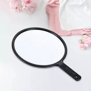 Большое ручное зеркало, портативное круглое 9-дюймовое парикмахерское зеркало для путешествий, волос