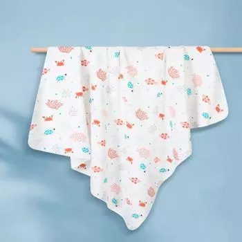 Большое шестислойное детское одеяло из хлопковой марли — защита от пинков, обнимашек и банное полотенце 110cm x 110cm