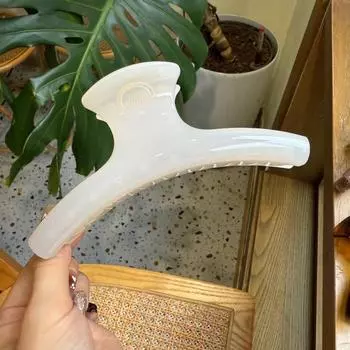 Большой 15 см Зажим для волос Краб Французская застежка-бабочка Держатель для прически Минималистичный аксессуар для волос для женщин Нескользящий захват