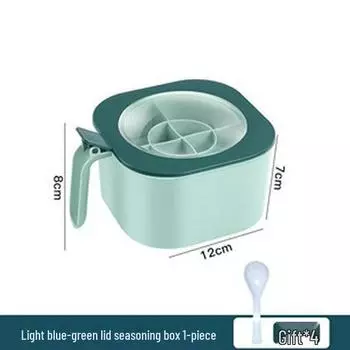 Большой 4-в-1 контейнер для приправ: Соль, Сахар, Глутамат натрия Шейкер для приправ