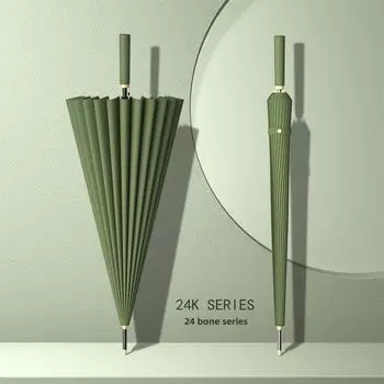 Большой автоматический деловой зонт с 24 костями - возможность нанесения индивидуального логотипа