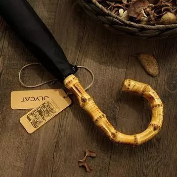 Большой бамбуковый зонт для мужчин, ветрозащитный зонт для гольфа, большой уличный зонт от дождя, роскошный дизайнерский зонт зелёный