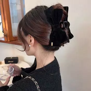 Большой бант для волос коготь нескользящий зажим для волос с сильной фиксацией модные аксессуары для волос для женщин и девочек A3