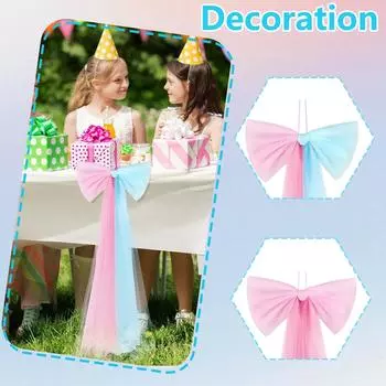 Большой бант, украшение дня рождения, свадебное украшение, макет места проведения мероприятия, украшение фоновой стены One Size