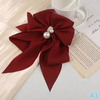 Большой бант Жемчужные заколки для волос Шпильки Повязка для волос Модная заколка Зажим для волос