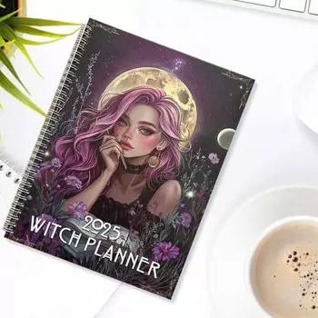 Большой блокнот-планировщик с переплетом на спирали, белая бумага премиум-класса, долгосрочное ежемесячное еженедельное планирование, праздники