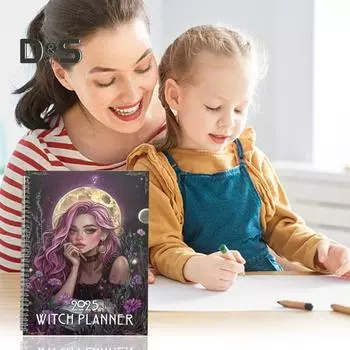 Большой блокнот-планировщик с переплетом на спирали, белая бумага премиум-класса, долгосрочное ежемесячное еженедельное планирование, блокнот для заметок о праздниках 1pc