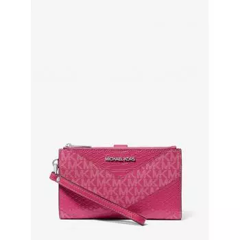 БОЛЬШОЙ БОЛЬШОЙ РЕСТОЛЕТ MICHAEL KORS JET SET TRAVEL С ДВОЙНОЙ МОЛНИЕЙ 35R4STVW3B2613 ELECTROPINK MULTI