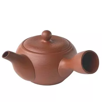 Большой чайник Tokoname Ware Obiami 560 мл, сделано в Японии (красный)