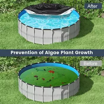 Большой чехол для бассейна из ткани Оксфорд, водонепроницаемый чехол от дождя, кронштейн для защиты от пыли, надувной круглый чехол для бассейна