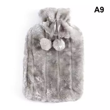 Большой чехол для грелки объемом 2 л, мягкий, имитация плюша, милый чехол для грелки, помогает сохранить теплоизоляцию сумки для грелки A9