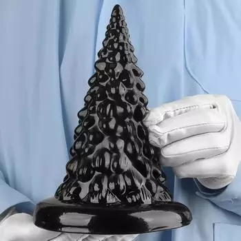 Большой черный ПВХ анальная пробка анальный дилдо с присоской фистинг мастурбатор большой член взрослые секс-игрушки