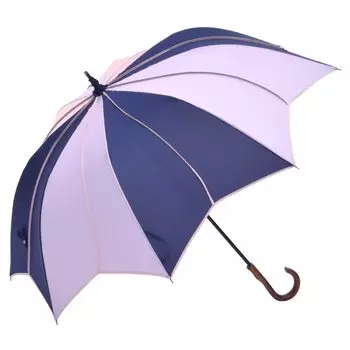 Большой цветок, длинный, труднодоступный кант [китайский модерн] Зонт, женский, мотив, зонт, глубокий, мокрый, (Военно-морской флот Мульти)