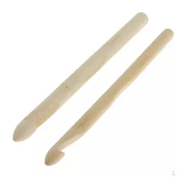 Большой деревянный массивный вязальный крючок, инструмент для плетения, 10 мм, 12 мм