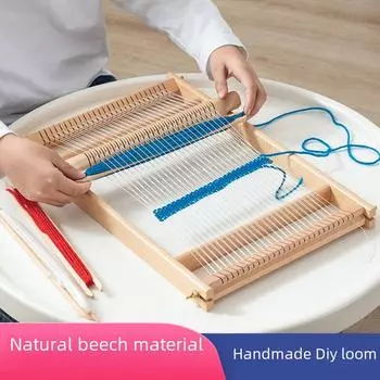 Большой деревянный ткацкий станок своими руками: Многофункциональная игрушка для творчества для детей и взрослых