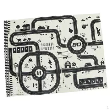 Большой детский ползающий игровой коврик для игр в городскую машину, ковровое покрытие, игрушки