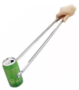 Большой длинный подбор упавших предметов, прочный, зазубренный, чистящий, размер LL 60 см, щипцы, листья, мусор, захват, наконечник, ножницы, Япония,