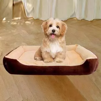 Большой домик для питомца, собачья кровать, коврик для кошки, длинный плюшевый глубокий сон, теплая мягкая подушка для маленькой собаки, успокаивающие кровати для щенка чихуахуа for 0 to 2 kg pets