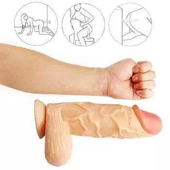 Большой фаллоимитатор, реалистичный поддельный длинный член, пенис, Анальная пробка, секс-игрушки для взрослых для женщин и мужчин, вагина, анальный массаж, анальные игрушки 26cm