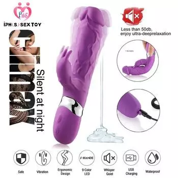 Большой фаллоимитатор, вибратор для точки G, кролик, стимуляция клитора, реалистичный пенис, секс-шоп, секс-игрушка, продукт для взрослых, вибратор для женщин