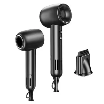 Большой фен для волос с высокой скоростью нагрева, быстрый высококонцентрированный отрицательный ион для волос, 4 температуры, 3 скорости ветра, 12 режимов, холодный и горячий, режим, низкий