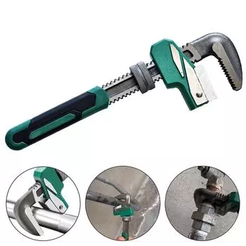 Большой гаечный ключ, регулируемые хомуты для водопроводных труб, плоскогубцы, сверхпрочный быстрый трубный ключ, ручной инструмент для сантехника