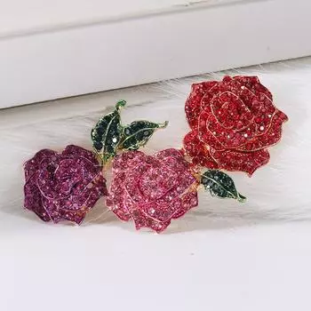 Большой горный хрусталь, большой цветок, броши для женщин, винтажный значок, модная брошь, булавка, сверкающая роза, подарки на свадьбу, день рождения