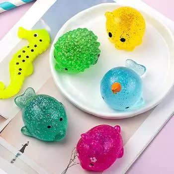 Большой губчатый моти, игрушки-непоседа, кавайные животные, мяч для снятия стресса, порошок, забавные мягкие сенсорные антистрессовые сжимаемые расслабляющие игрушки
